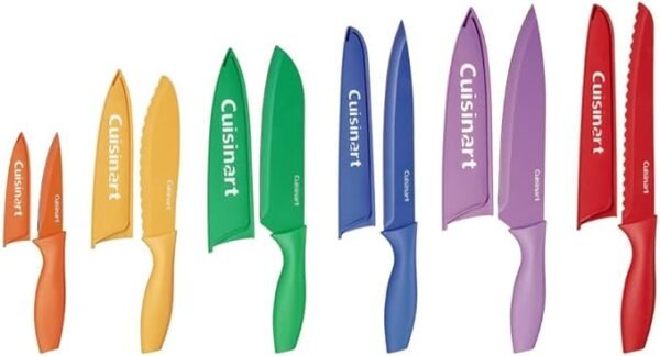 Cuisinart 12-Piece Kitchen Knife Set, Multicolor Advantage Cutlery - Image 2